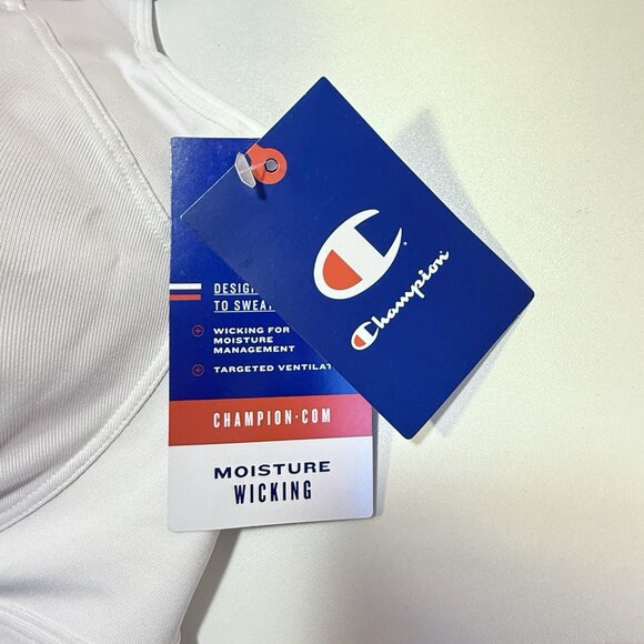 Champion Womens Motion Control Script Logo Underwire Sports Bra White 44DDD NWT - Picture 6 of 11